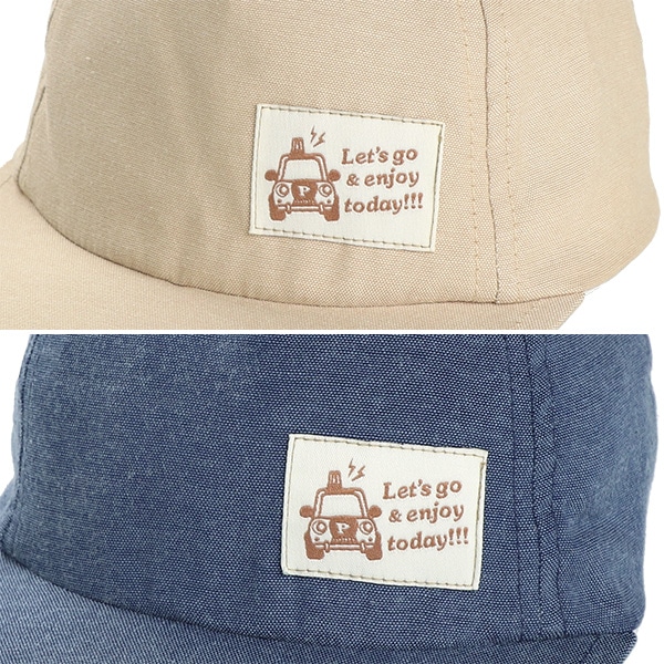 平つば帽子（くるまワッペン）