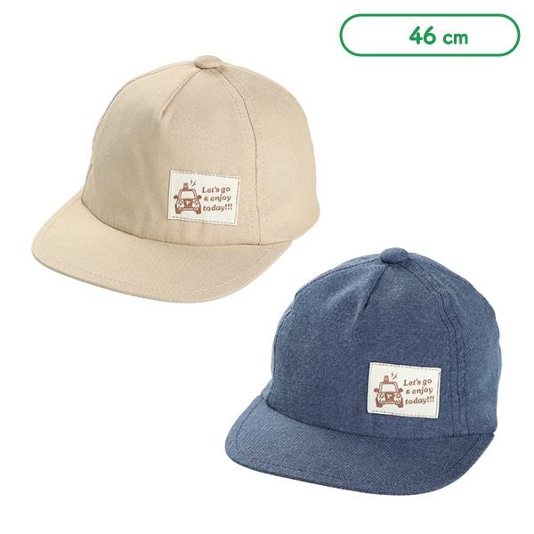 平つば帽子（くるまワッペン）