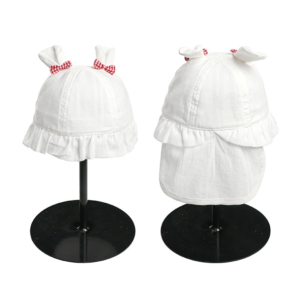 垂れ付き耳あり帽子（リボン）