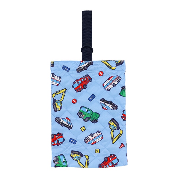 キルトシューズバッグ（ダイナソー）