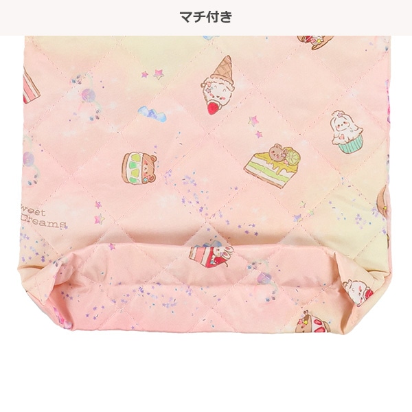 キルトシューズバッグ（スイーツアニマル）