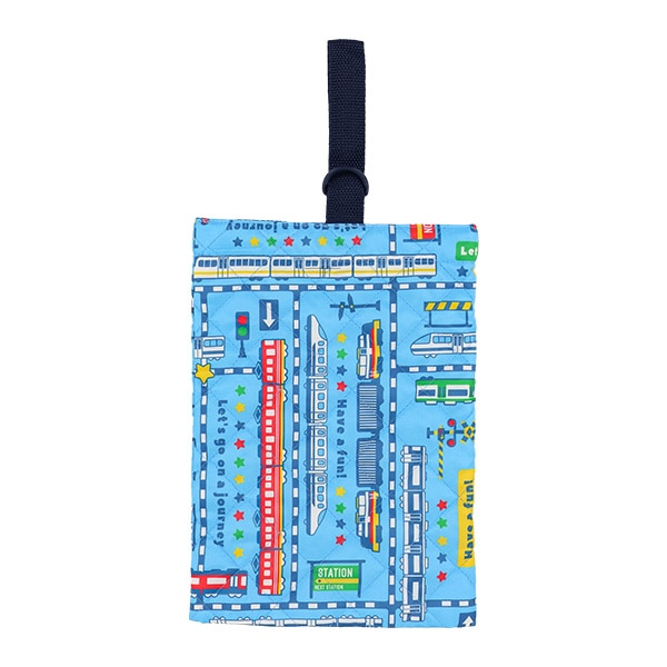 キルトシューズバッグ（トレイン）