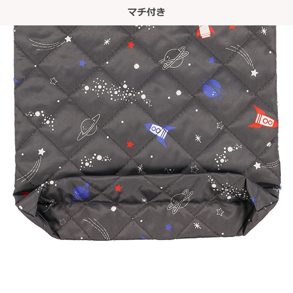 キルトシューズバッグ（宇宙）