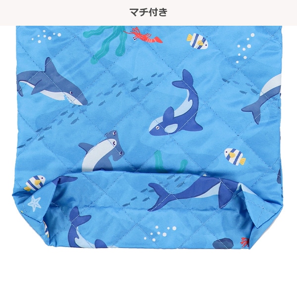 キルトシューズバッグ（海の生き物）