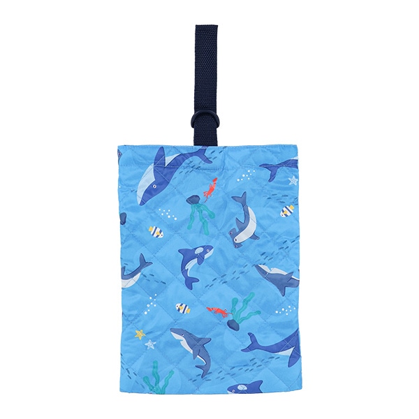 キルトシューズバッグ（海の生き物）