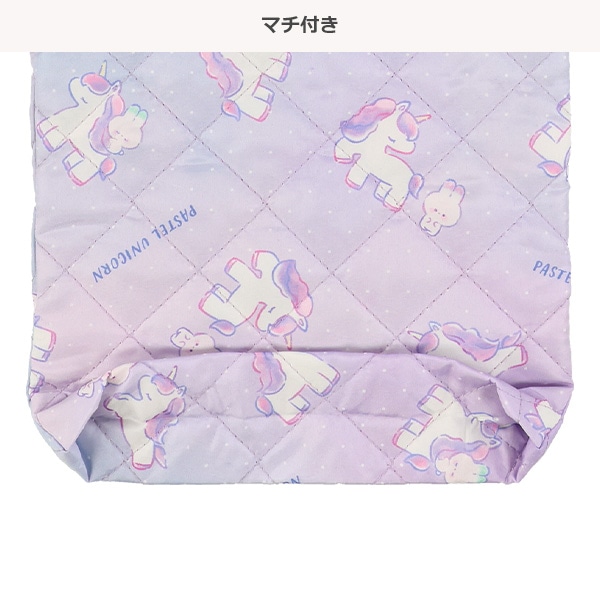 キルトシューズバッグ（ユニコーン）