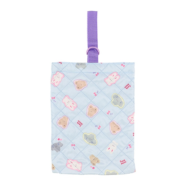 キルトシューズバッグ（うさぎ）