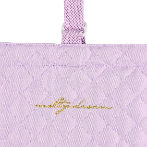 キルトシューズバッグ（パープル）