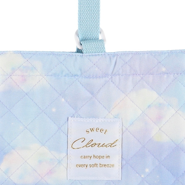 キルトシューズバッグ（クラウド）