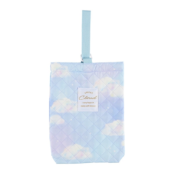 キルトシューズバッグ（クラウド）