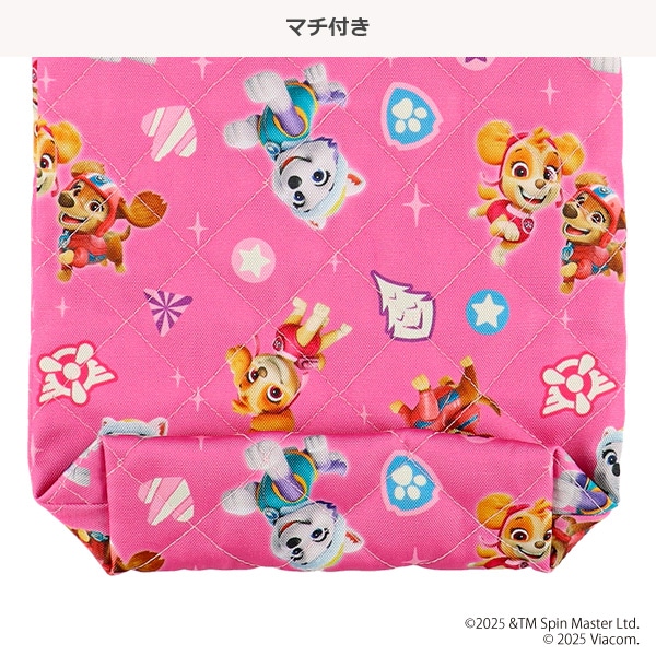 キルトシューズバッグ（パウパトロール・ピンク）