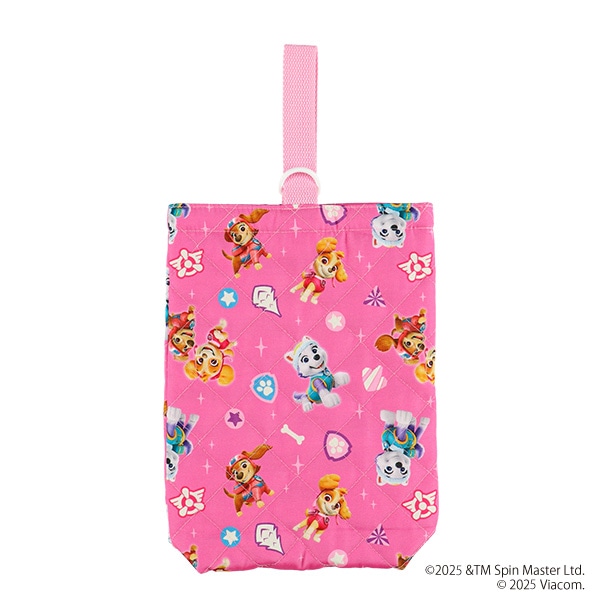 キルトシューズバッグ（パウパトロール・ピンク）