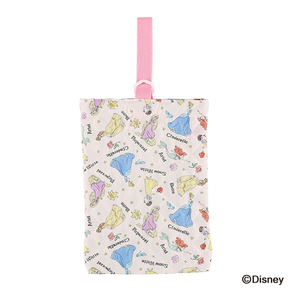 キルトシューズバッグ（ディズニープリンセス）