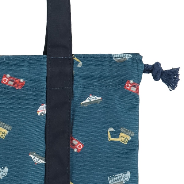 マルチ巾着（くるま柄）