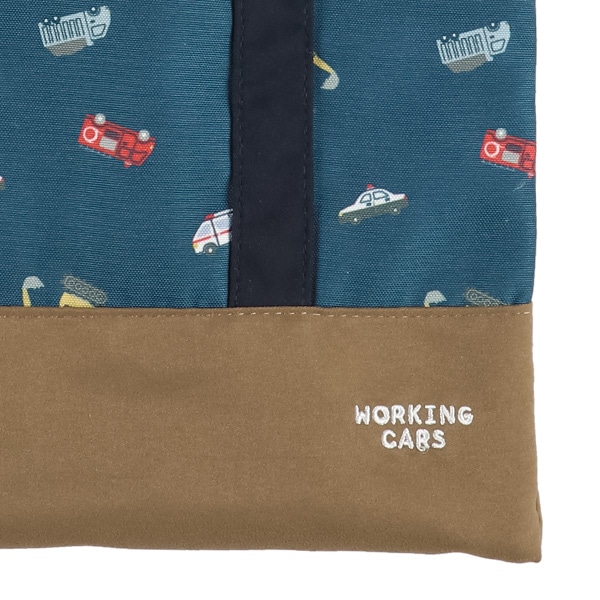 マルチ巾着（くるま柄）