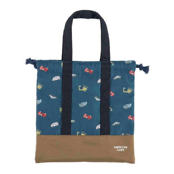 マルチ巾着（くるま柄）