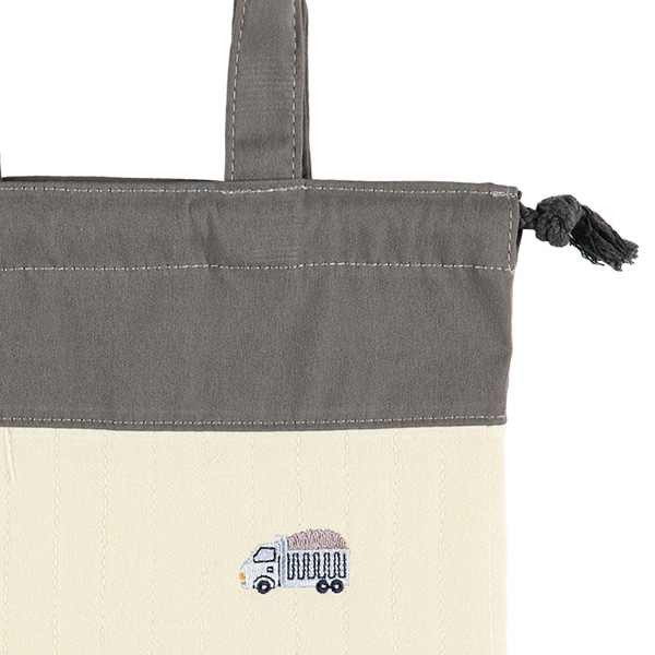 マルチ巾着（くるま刺繍）