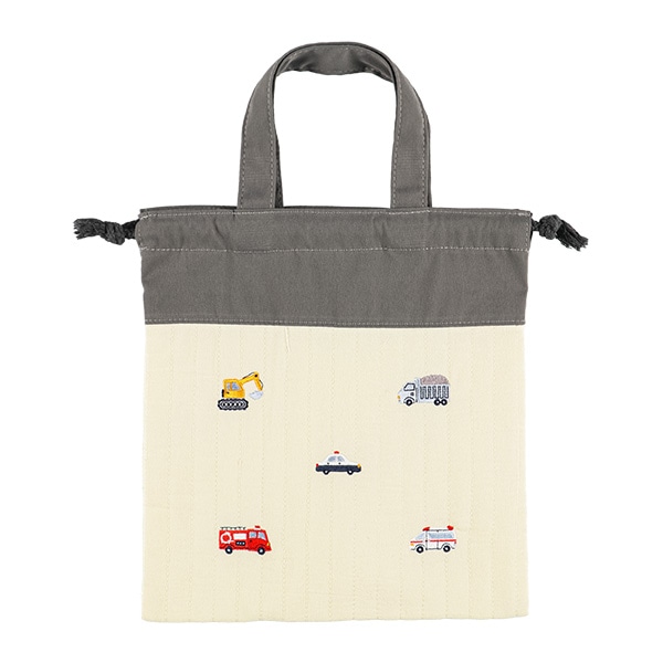 マルチ巾着（くるま刺繍）