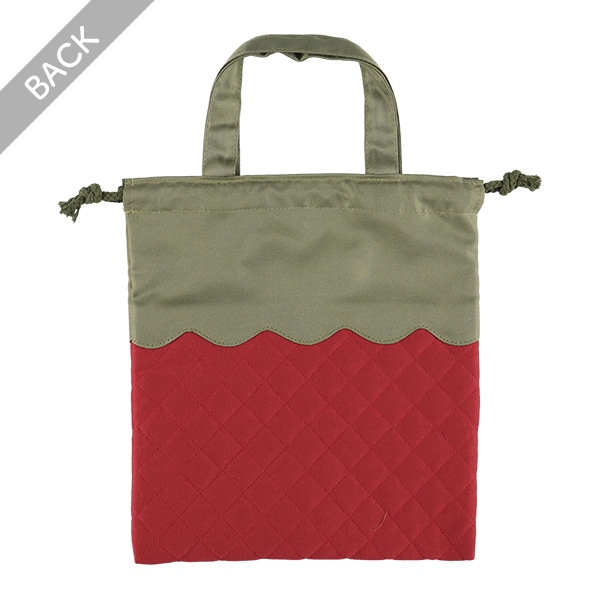 キルトマルチ巾着（いちごなりきり）