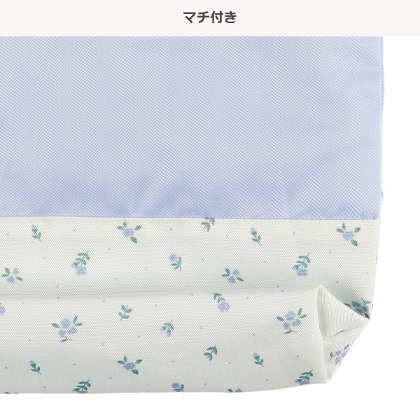 シューズバッグ（ねこ花柄）