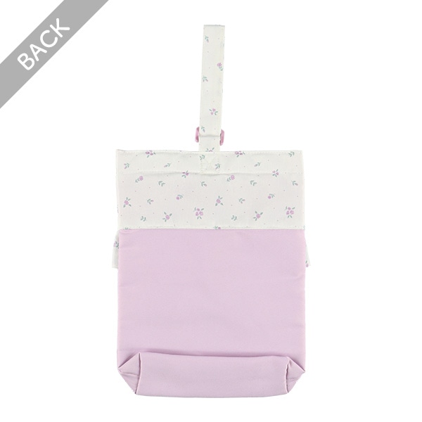 シューズバッグ（花柄リボンチャーム）