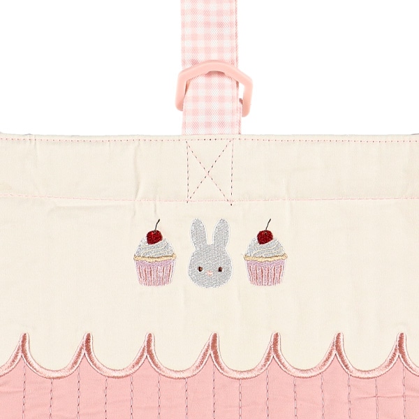 キルトシューズバッグ（うさぎ）