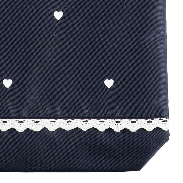 シューズバッグ（ハート刺繍）