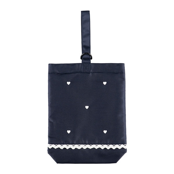 シューズバッグ（ハート刺繍）