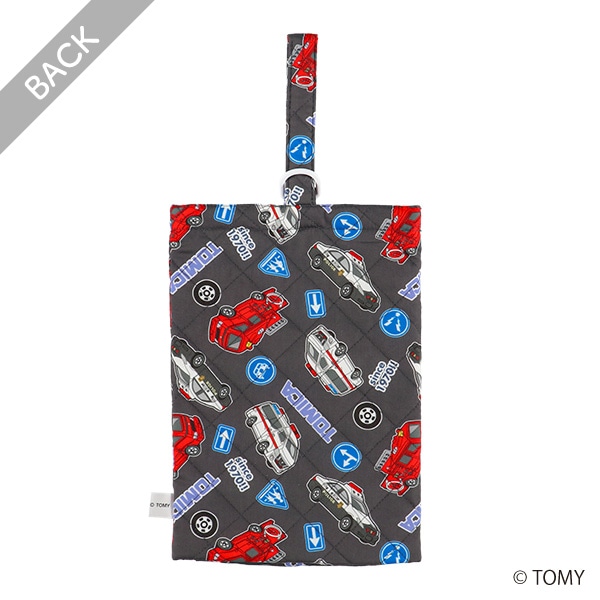 キルトシューズバッグ（トミカ・ダークグレー）