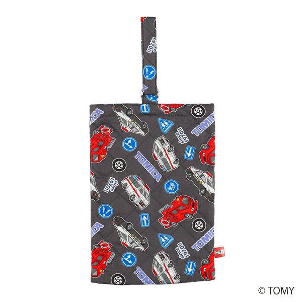 キルトシューズバッグ（トミカ・ダークグレー）