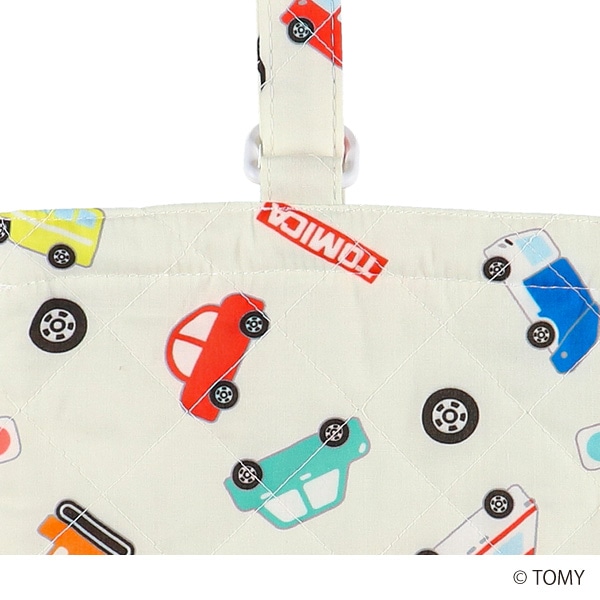 キルトシューズバッグ（トミカ・オフホワイト）