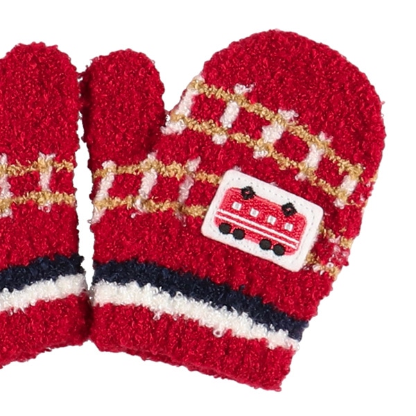 ミトン（電車ワッペン）（2-3才）