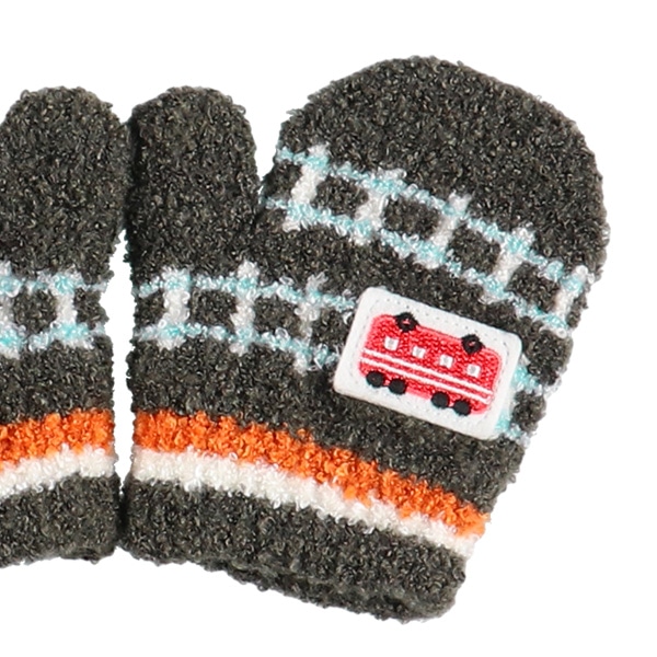 ミトン（電車ワッペン）（2-3才）