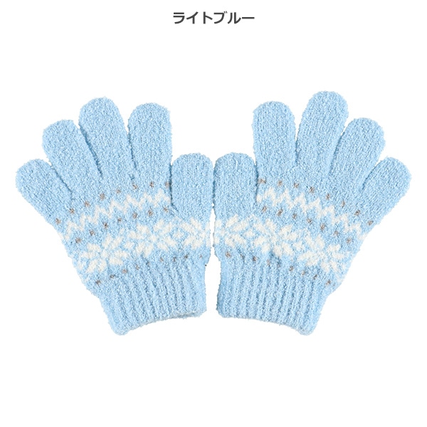 手袋（小雪柄）（3-4才）