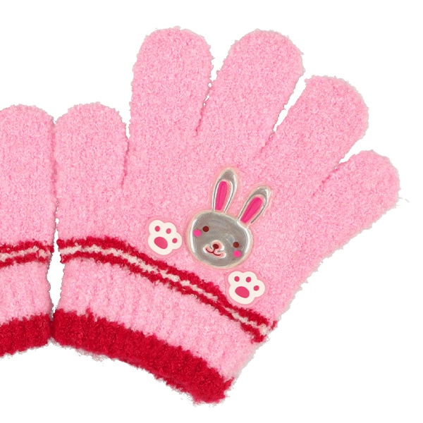 反射蓄光手袋（うさぎ・恐竜）（3-4才）