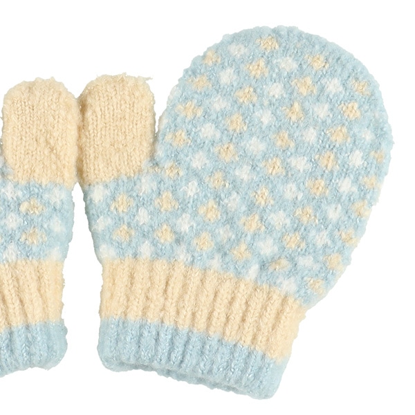 ミトン（十字ドット）（2-3才）