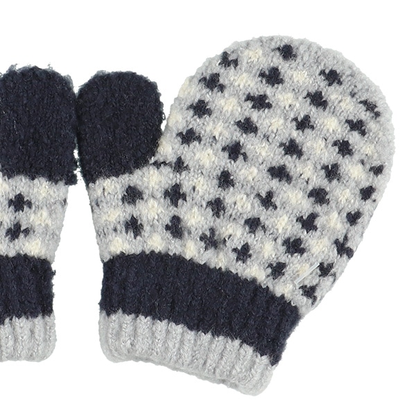 ミトン（十字ドット）（2-3才）