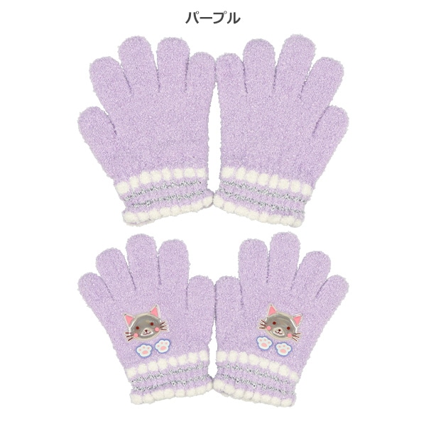 反射蓄光手袋（恐竜ねこ）（5-6才）