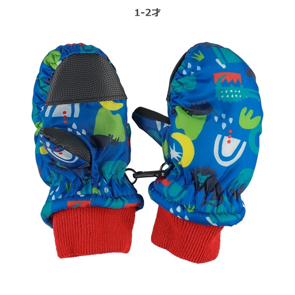 スキーミトン（アニマル総柄）（1-2才・3-4才）