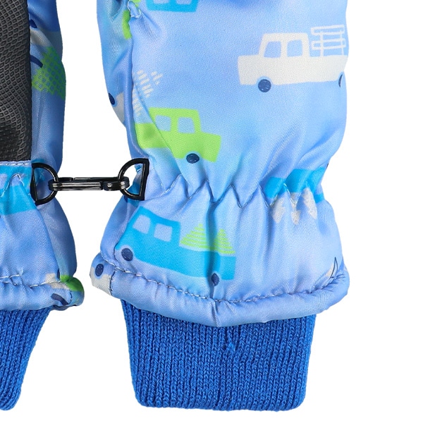 スキーミトン（くるま・ブルー）（1-2才・3-4才）