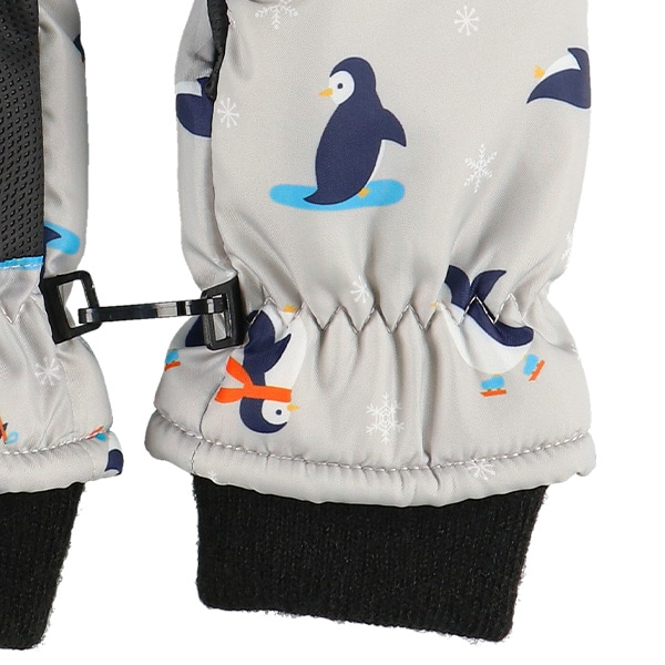 スキーミトン（ペンギン・グレー）（3-4才）