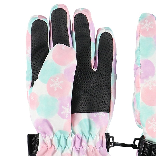 スキー手袋（水玉）（7-8才）