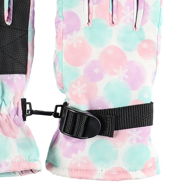 スキー手袋（水玉）（7-8才）