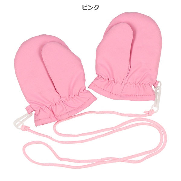 防寒用ミトン（ドット・パッチワーク）（2-3才）