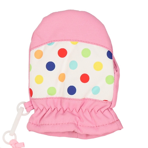 防寒用ミトン（ドット・パッチワーク）（2-3才）