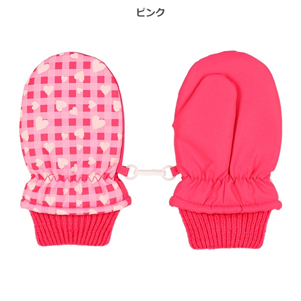 カフス防寒用ミトン（総柄プリント）（3-4才）