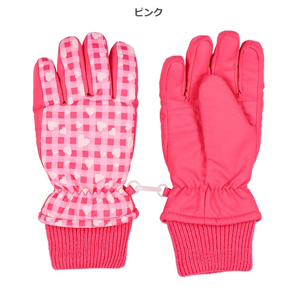 カフス防寒用手袋（総柄プリント）（5-6才）