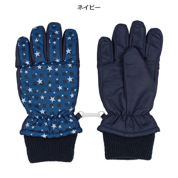 カフス防寒用手袋（総柄プリント）（5-6才）