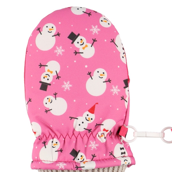 防寒用ミトン（雪だるま）（2-3才・3-4才）