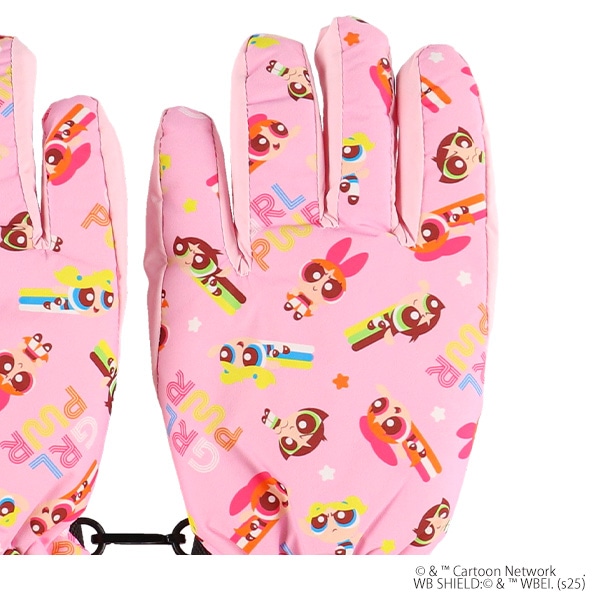 防寒用手袋（パワーパフガールズ）（7-8才）
